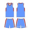 O uniforme de basquete usa camisa de basquete juvenil e shorts